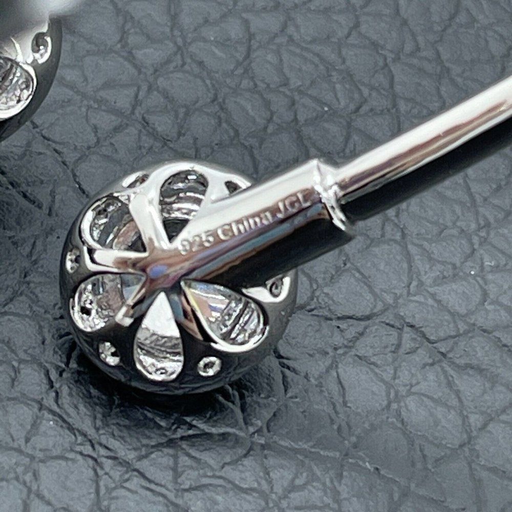 Bypass Bracelet Sterling Silver Simulated Diamonds Round Cut Absolute 4.28ctw - Picture 4 of 14